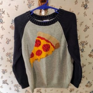 Like New Boys Pizza Sweater Size 5/6